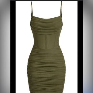 NWT Bodycon Corset Dress with Ruching